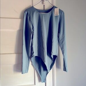 Blue Long Sleeve Bodysuit